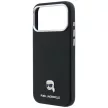 Karl Lagerfeld Grained Karl Head Metal MagSafe iPhone 18 Pro Max / 17 Pro Max (KLHMP18X6PSKHLK) tok, fekete