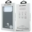 Karl Lagerfeld Grained Karl Head Metal MagSafe iPhone 18 Pro Max / 17 Pro Max (KLHMP18X6PSKHLK) tok, fekete