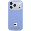 Karl Lagerfeld Grained Karl Head Metal MagSafe iPhone 18 Pro Max / 17 Pro Max (KLHMP18X6PSKHLB) tok, világoskék