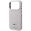 Karl Lagerfeld Grained Choupette Head Metal MagSafe iPhone 18 Pro Max / 17 Pro Max (KLHMP18X6PSCHLP) tok, rózsaszín