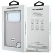 Karl Lagerfeld Grained Choupette Head Metal MagSafe iPhone 18 Pro Max / 17 Pro Max (KLHMP18X6PSCHLP) tok, rózsaszín