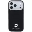 Karl Lagerfeld Grained Choupette Head Metal MagSafe iPhone 18 Pro Max / 17 Pro Max (KLHMP18X6PSCHLK) tok, fekete