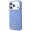 Karl Lagerfeld Grained Heads Metal MagSafe iPhone 18 Pro / 17 Pro (KLHMP18L6PSKCHLB) tok, kék