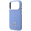 Karl Lagerfeld Grained Heads Metal MagSafe iPhone 18 Pro / 17 Pro (KLHMP18L6PSKCHLB) tok, kék