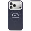 Karl Lagerfeld Embossed Open Ring RSG Logo MagSafe iPhone 18 Pro Max / 17 Pro Max (KLHMP18XPSKRSGEB) tok, kék