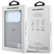 Karl Lagerfeld Point & Choupette Sketch MagSafe iPhone 18 Pro / 17 Pro (KLHMP18L6PCCPRG) tok, szürke