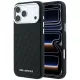 Karl Lagerfeld Grained Allover Logo Metal Elongated MagSafe iPhone 18 Pro / 17 Pro (KLHMP18LPSKLFOFK) tok, fekete