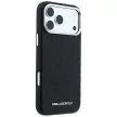 Karl Lagerfeld Grained Allover Logo Metal Elongated MagSafe iPhone 18 Pro / 17 Pro (KLHMP18LPSKLFOFK) tok, fekete