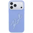Karl Lagerfeld Smooth Big Resin Signature Logo iPhone 18 Pro Max / 17 Pro Max (KLHCP18X6PFCKSRB) tok, kék