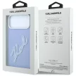 Karl Lagerfeld Smooth Big Resin Signature Logo iPhone 18 Pro Max / 17 Pro Max (KLHCP18X6PFCKSRB) tok, kék