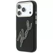 Karl Lagerfeld Smooth Big Resin Signature Logo iPhone 18 Pro / 17 Pro (KLHCP18L6PFCKSRK) tok, fekete
