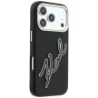 Karl Lagerfeld Smooth Big Resin Signature Logo iPhone 18 Pro / 17 Pro (KLHCP18L6PFCKSRK) tok, fekete