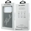 Karl Lagerfeld Smooth Big Resin Signature Logo iPhone 18 Pro / 17 Pro (KLHCP18L6PFCKSRK) tok, fekete