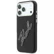 Karl Lagerfeld Smooth Big Resin Signature Logo iPhone 18 Pro Max / 17 Pro Max (KLHCP18X6PFCKSRK) tok, fekete