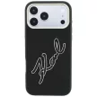 Karl Lagerfeld Smooth Big Resin Signature Logo iPhone 18 Pro Max / 17 Pro Max (KLHCP18X6PFCKSRK) tok, fekete