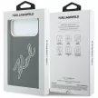Karl Lagerfeld Smooth Big Resin Signature Logo iPhone 18 Pro Max / 17 Pro Max (KLHCP18X6PFCKSRK) tok, fekete