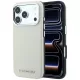 Karl Lagerfeld Grained Elongated Logo MagSafe iPhone 18 Pro / 17 Pro (KLHMP18LPSWGKLE) tok, bézs