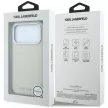 Karl Lagerfeld Grained Elongated Logo MagSafe iPhone 18 Pro / 17 Pro (KLHMP18LPSWGKLE) tok, bézs