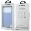 Karl Lagerfeld Grained Elongated Logo MagSafe iPhone 18 Pro / 17 Pro (KLHMP18LPSWGKLB) tok, kék