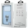 Karl Lagerfeld IML Ikonik Sketch Print MagSafe iPhone 18 Pro Max / 17 Pro Max (KLHMP18X6HKIKDB) tok, világoskék
