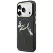 Karl Lagerfeld Script Logo MagSafe iPhone 18 Pro / 17 Pro (KLHMP18L5HKSCAK) tok, fekete