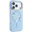 Karl Lagerfeld Script Logo MagSafe iPhone 18 Pro / 17 Pro (KLHMP18L5HKSCAL) tok, világoskék