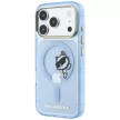 Karl Lagerfeld Peekaboo Logo MagSafe iPhone 18 Pro / 17 Pro (KLHMP18L6HCPSCB) tok, világoskék