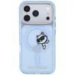 Karl Lagerfeld Peekaboo Logo MagSafe iPhone 18 Pro / 17 Pro (KLHMP18L6HCPSCB) tok, világoskék