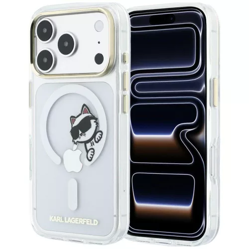 Karl Lagerfeld Peekaboo Logo MagSafe iPhone 18 Pro / 17 Pro (KLHMP18L6HCPSCT) tok, átlátszó