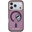 Karl Lagerfeld Peekaboo Logo MagSafe iPhone 18 Pro / 17 Pro (KLHMP18L6HCPSCR) tok, bordó