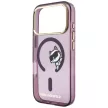 Karl Lagerfeld Peekaboo Logo MagSafe iPhone 18 Pro / 17 Pro (KLHMP18L6HCPSCR) tok, bordó
