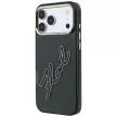 Karl Lagerfeld IML Big Signature Resin Metal Frame iPhone 18 Pro / 17 Pro (KLHCP18L6HCKSRK) tok, fekete