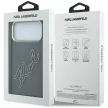 Karl Lagerfeld IML Big Signature Resin Metal Frame iPhone 18 Pro / 17 Pro (KLHCP18L6HCKSRK) tok, fekete