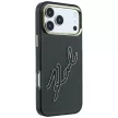 Karl Lagerfeld IML Big Signature Resin Metal Frame iPhone 18 Pro Max / 17 Pro Max (KLHCP18X6HCKSRK) tok, fekete