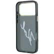 Karl Lagerfeld IML Big Signature Resin Metal Frame iPhone 18 Pro Max / 17 Pro Max (KLHCP18X6HCKSRK) tok, fekete