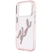 Karl Lagerfeld IML Big Signature Resin Metal Frame iPhone 18 Pro Max / 17 Pro Max (KLHCP18X6HCKSRP) tok, rózsaszín