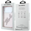 Karl Lagerfeld IML Big Signature Resin Metal Frame iPhone 18 Pro Max / 17 Pro Max (KLHCP18X6HCKSRP) tok, rózsaszín