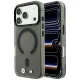 BMW M IML Frosted Metal Logo & Trims MagSafe iPhone 18 Pro / 17 Pro (BMHMP18L26HTFMILK) tok, fekete