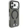 BMW M IML Frosted Metal Logo & Trims MagSafe iPhone 18 Pro / 17 Pro (BMHMP18L26HTFMILK) tok, fekete