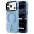 BMW M IML Frosted Metal Logo & Trims MagSafe iPhone 18 Pro / 17 Pro (BMHMP18L26HTFMILB) tok, kék