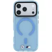BMW M IML Frosted Metal Logo & Trims MagSafe iPhone 18 Pro / 17 Pro (BMHMP18L26HTFMILB) tok, kék