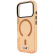BMW M IML Frosted Metal Logo & Trims MagSafe iPhone 18 Pro / 17 Pro (BMHMP18L26HTFMILO) tok, narancssárga