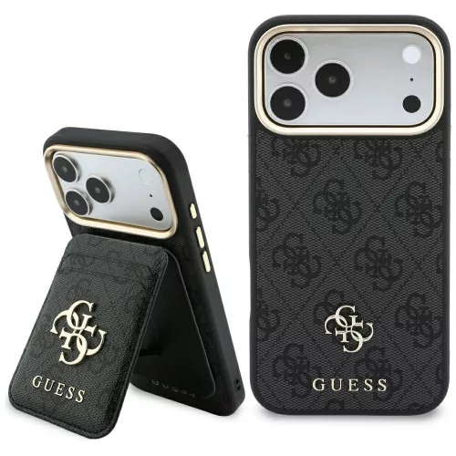 Guess 4Gwallet MagSafe iPhone 18 Pro Max / 17 Pro Max (GUBPHCP18XP4SM44CK) tok, fekete