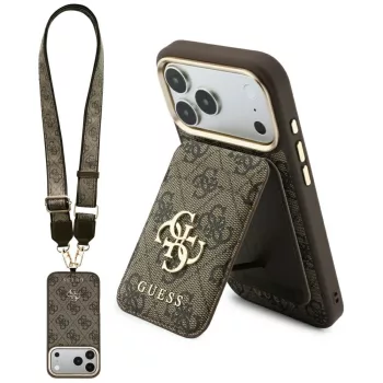   Guess 4Gwallet lanyard MagSafe iPhone 18 Pro / 17 Pro (GUBPHUP18LP4SM44CW) tok, barna