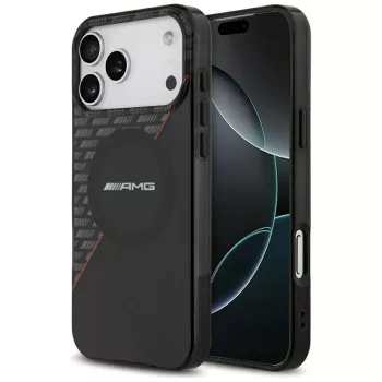   AMG IML Double Layer Rhombs MagSafe iPhone 18 Pro Max / 17 Pro Max (AMHMP18X24HRDKR) tok, fekete-piros