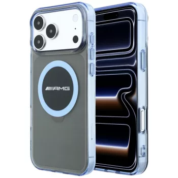   AMG IML Transparent Bicolor Block MagSafe iPhone 18 Pro Max / 17 Pro Max (AMHMP18X24HTBKB) tok, fekete-kék
