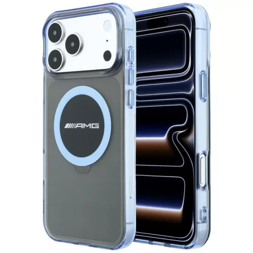 AMG IML Transparent Bicolor Block MagSafe iPhone 18 Pro Max / 17 Pro Max (AMHMP18X24HTBKB) tok, fekete-kék
