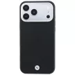 BMW Sign Deboss Quilted Metal Logo MagSafe iPhone 18 Pro / 17 Pro (BMHMP18L26SWOSPK) tok, fekete