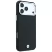 BMW Sign Deboss Quilted Metal Logo MagSafe iPhone 18 Pro / 17 Pro (BMHMP18L26SWOSPK) tok, fekete