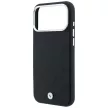 BMW Sign Deboss Quilted Metal Logo MagSafe iPhone 18 Pro Max / 17 Pro Max (BMHMP18X26SWOSPK) tok, fekete
